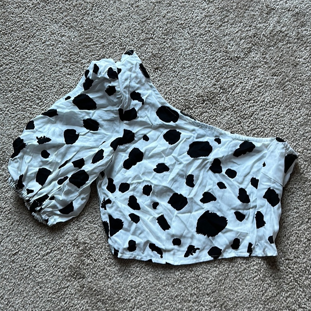 Reclaimed Vintage cow print top